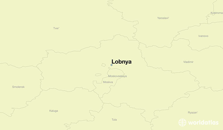 map showing the location of Lobnya