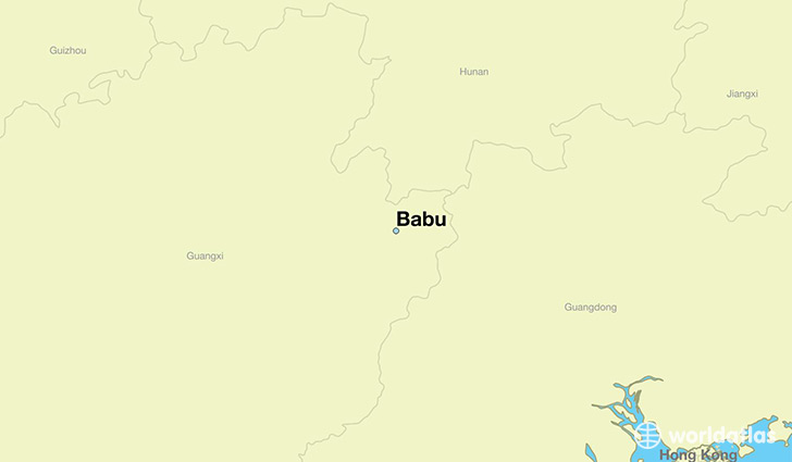 map showing the location of Babu