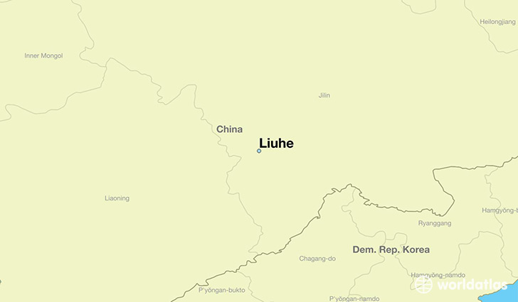 map showing the location of Liuhe