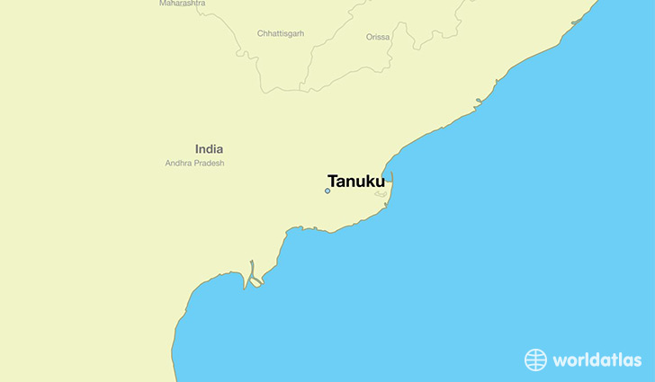 map showing the location of Tanuku