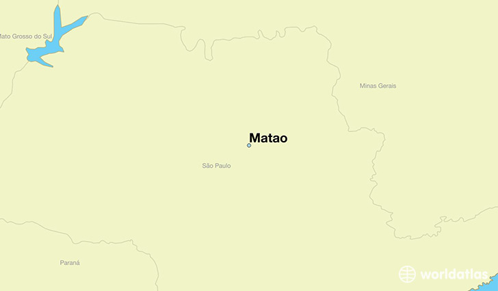 map showing the location of Matao