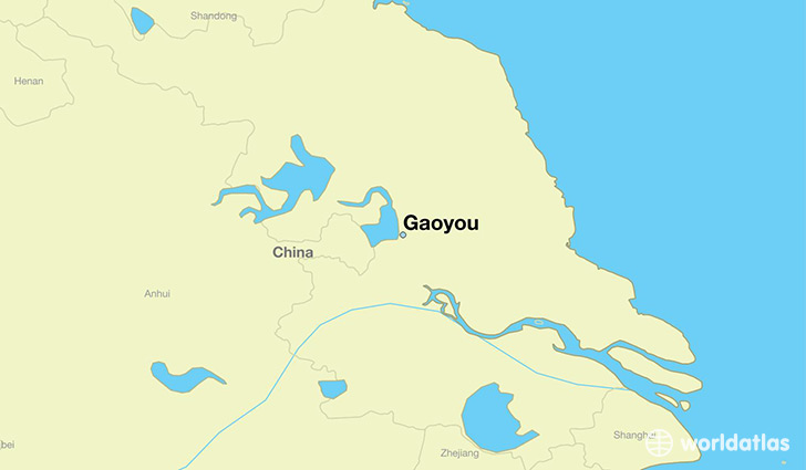 map showing the location of Gaoyou
