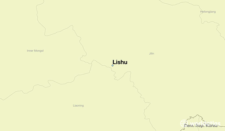 map showing the location of Lishu