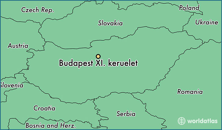 map showing the location of Budapest XI. keruelet