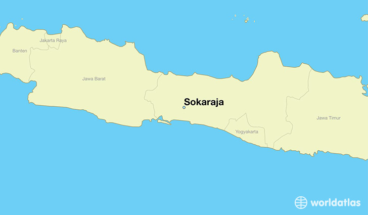 map showing the location of Sokaraja