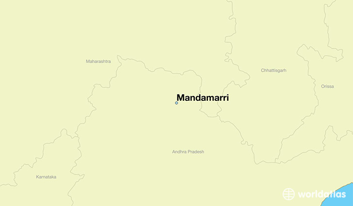 map showing the location of Mandamarri