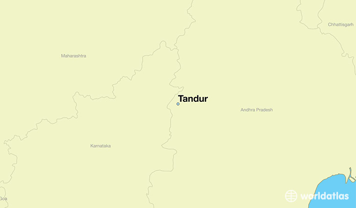 map showing the location of Tandur
