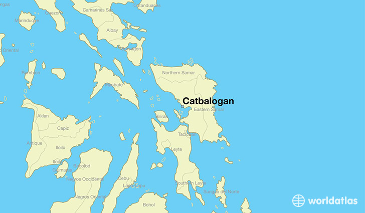 map showing the location of Catbalogan