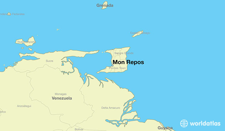 map showing the location of Mon Repos