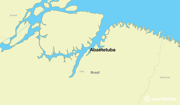 map showing the location of Abaetetuba