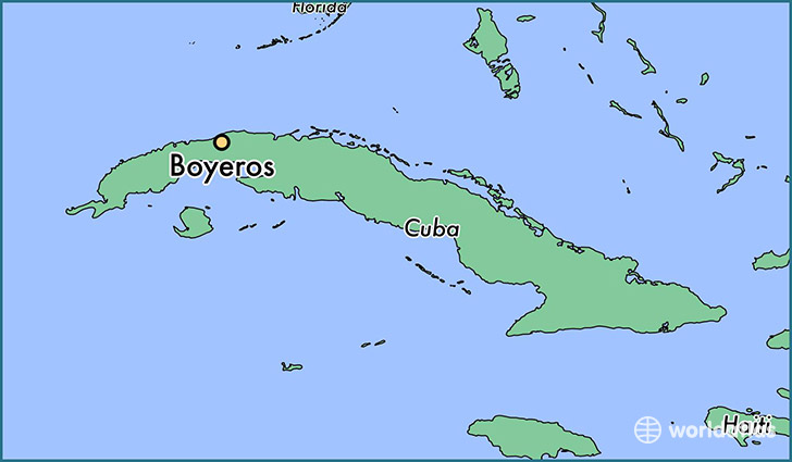 map showing the location of Boyeros