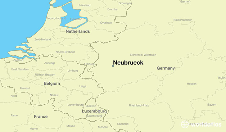 map showing the location of Neubrueck