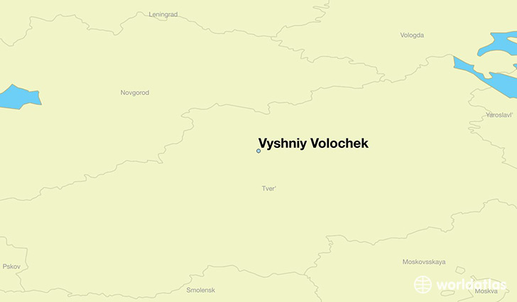 map showing the location of Vyshniy Volochek
