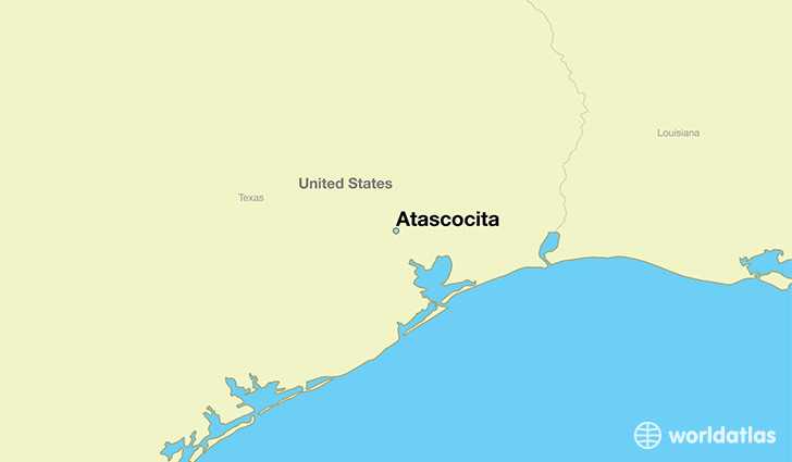 map showing the location of Atascocita