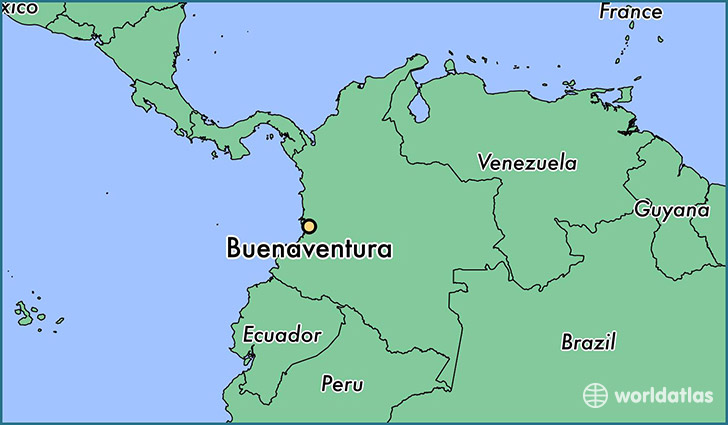 map showing the location of Buenaventura