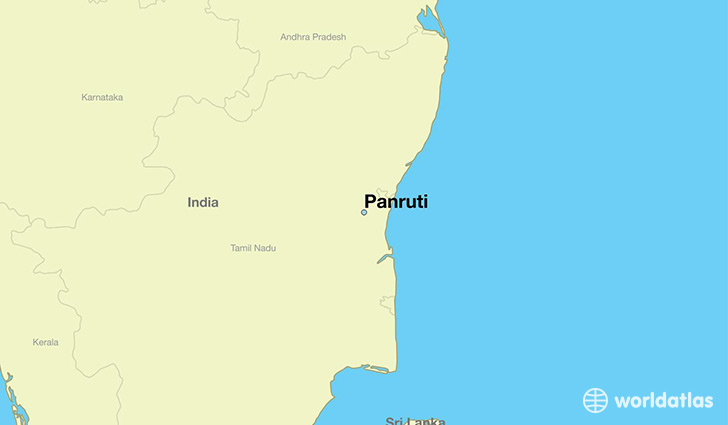 map showing the location of Panruti