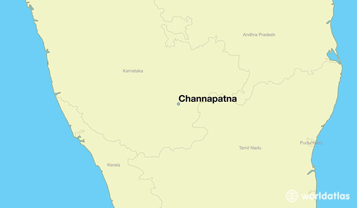 map showing the location of Channapatna
