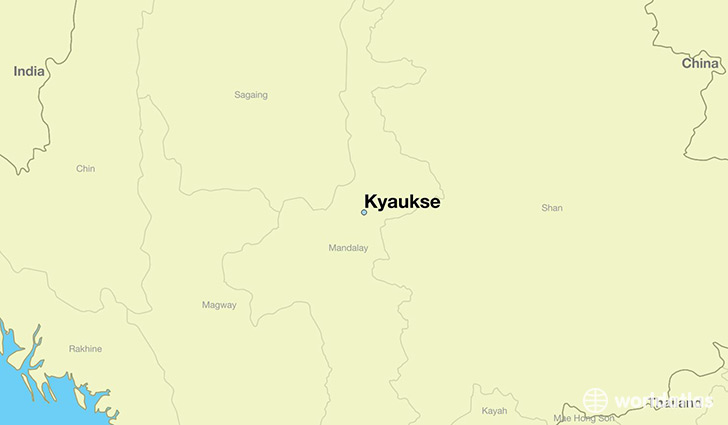 map showing the location of Kyaukse