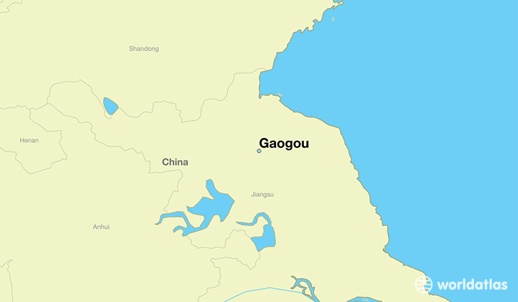 map showing the location of Gaogou