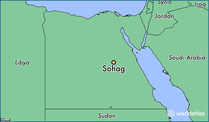 map showing the location of Sohag