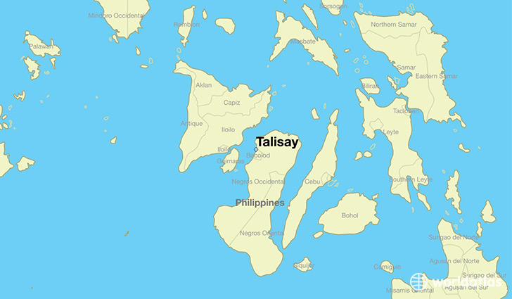 map showing the location of Talisay