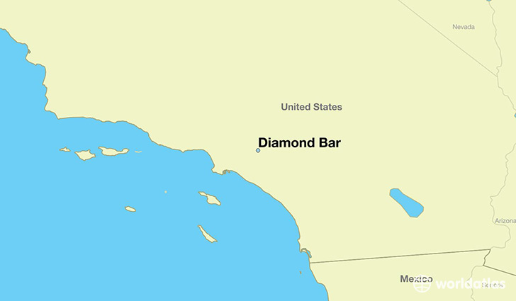 map showing the location of Diamond Bar