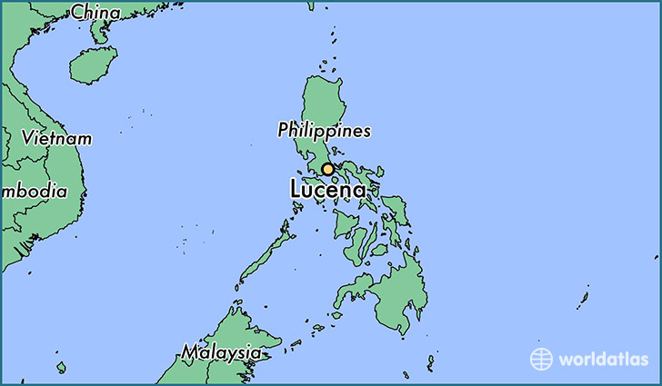 map showing the location of Lucena