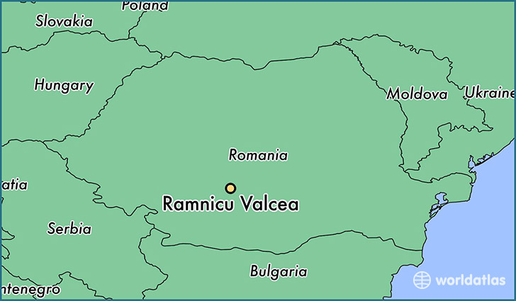 map showing the location of Ramnicu Valcea