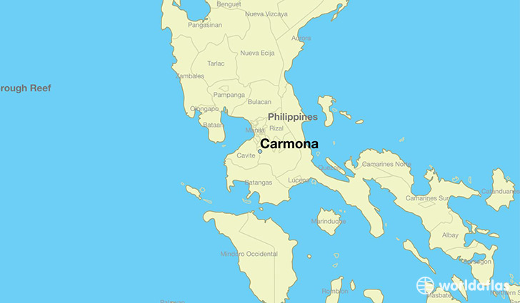 map showing the location of Carmona