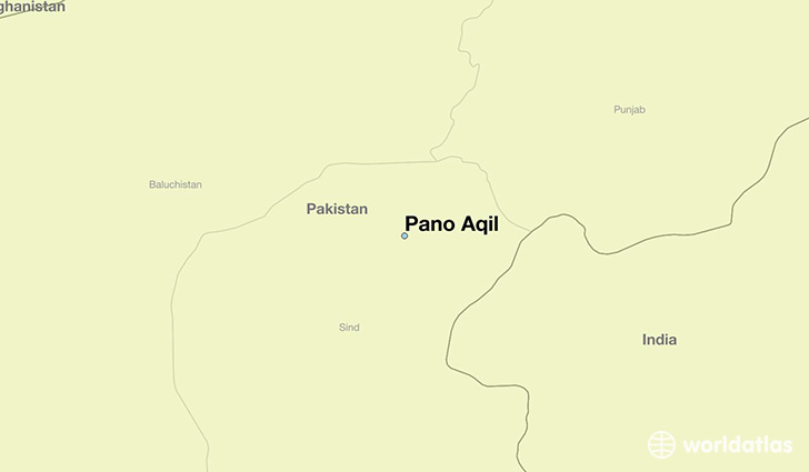 map showing the location of Pano Aqil