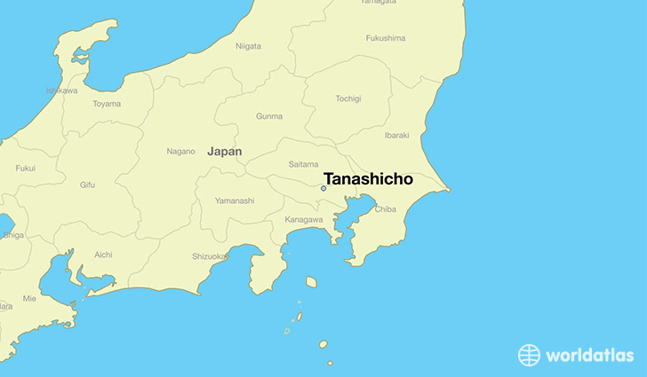 map showing the location of Tanashicho