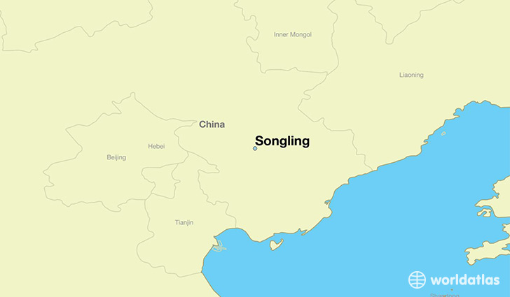 map showing the location of Songling