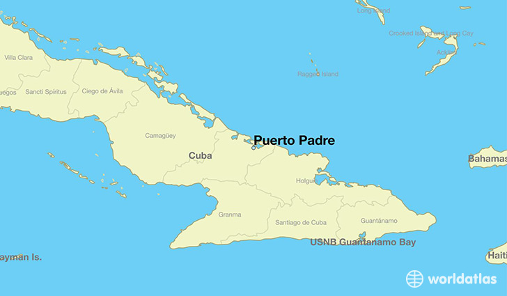 map showing the location of Puerto Padre