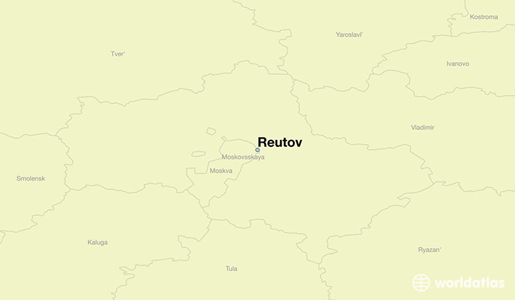 map showing the location of Reutov