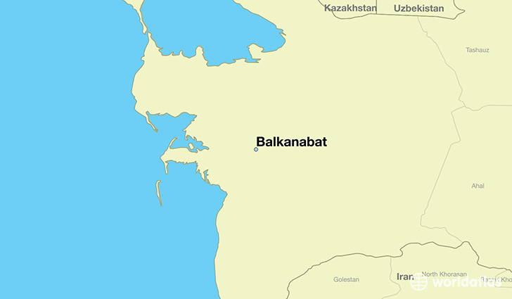 map showing the location of Balkanabat