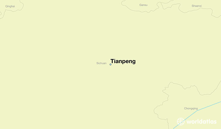 map showing the location of Tianpeng