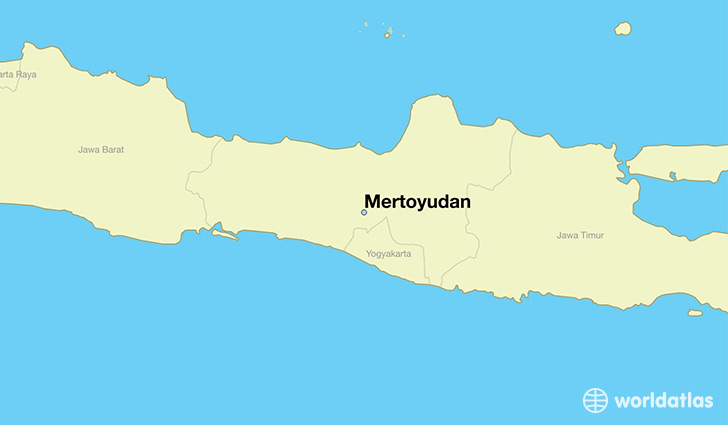 map showing the location of Mertoyudan