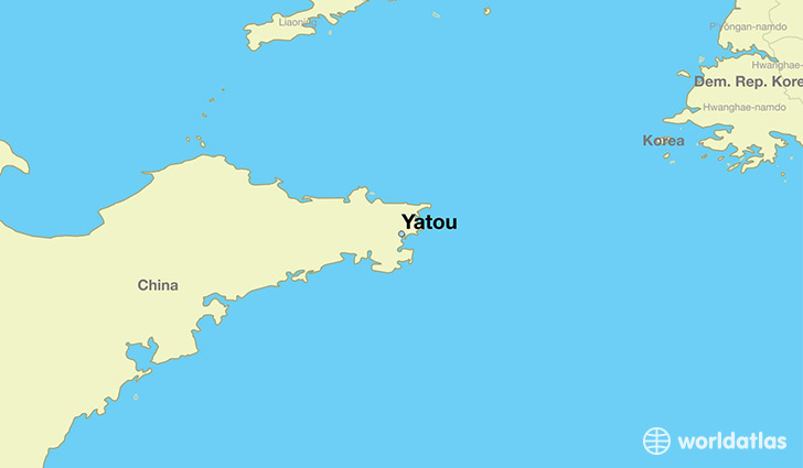 map showing the location of Yatou