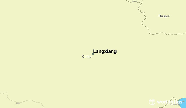 map showing the location of Langxiang