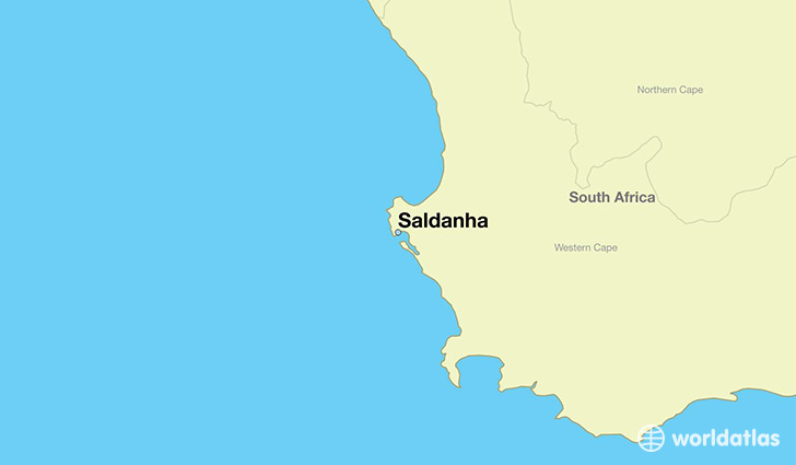 map showing the location of Saldanha
