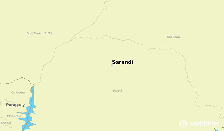 map showing the location of Sarandi