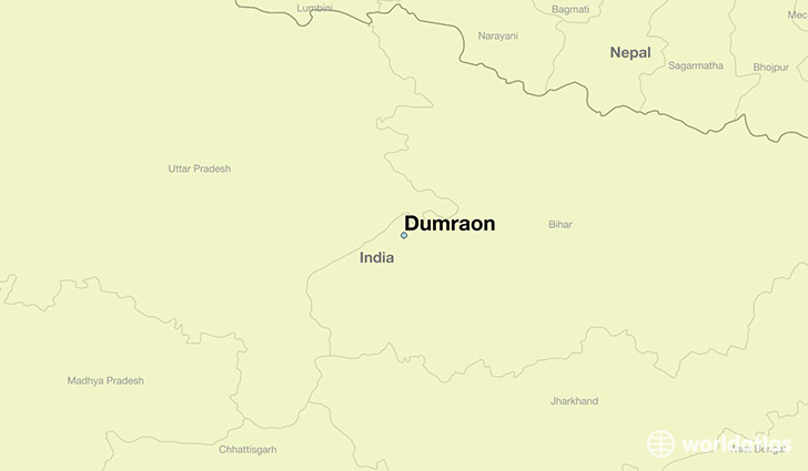 map showing the location of Dumraon