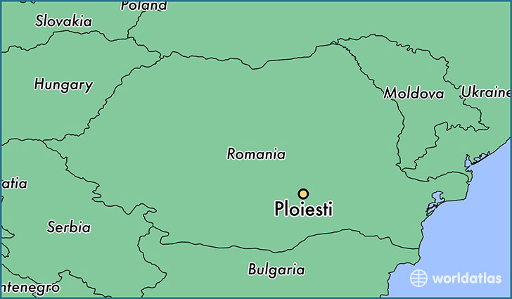 map showing the location of Ploiesti