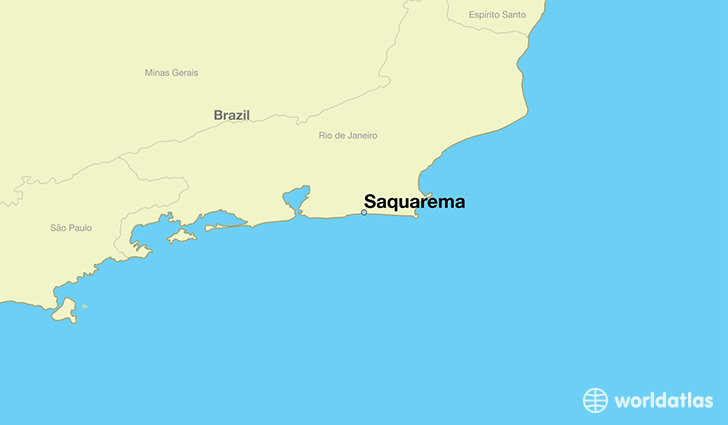 map showing the location of Saquarema