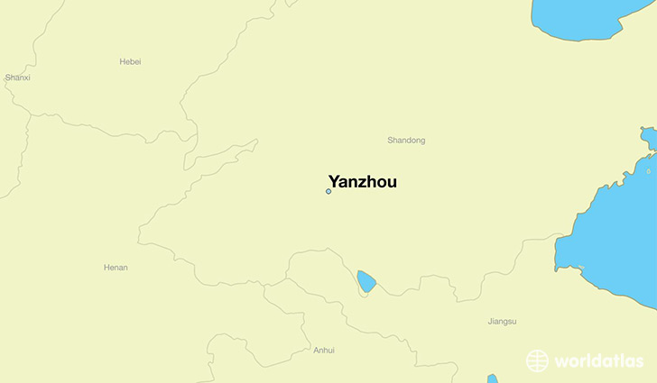 map showing the location of Yanzhou