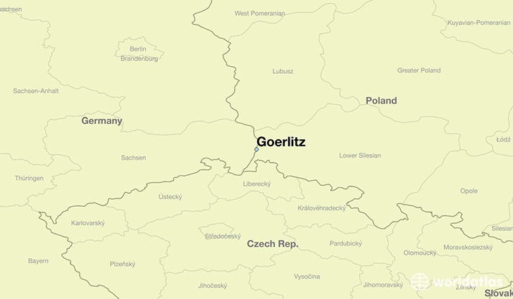 map showing the location of Goerlitz