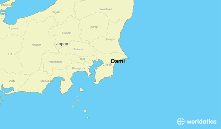 map showing the location of Oami