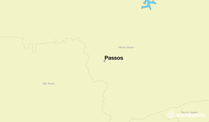 map showing the location of Passos
