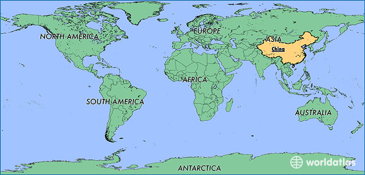 Map Of The World Showing China Anonimodavez