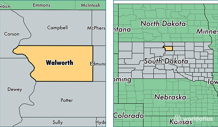 location of Walworth county on a map